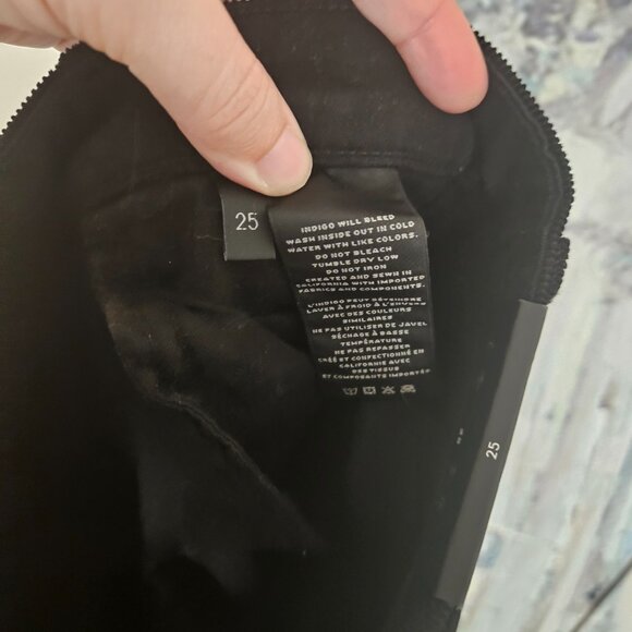 NWT J Brand Selena Bootcut Cropped Corduroy Jeans Pants Black Size 25 $198 - Picture 7 of 8